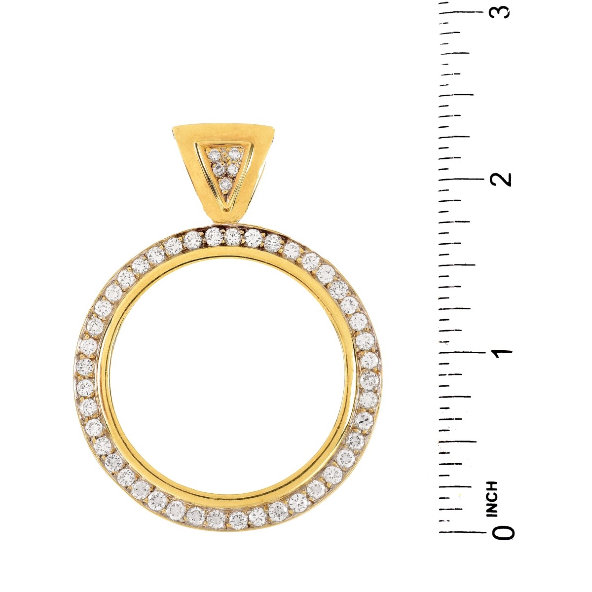 4.0 Carat Diamond and 18K Gold Pendant
