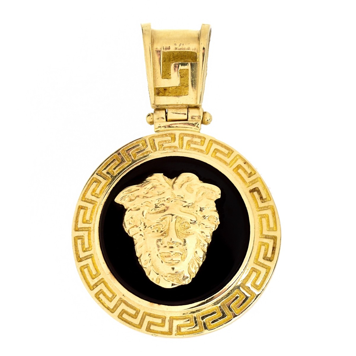 Versace style 14K Gold Pendant