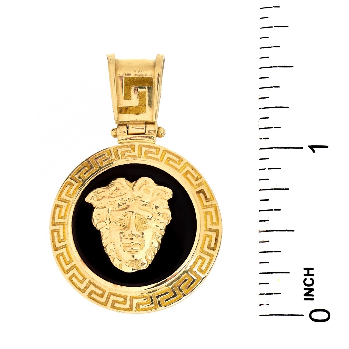 Versace style 14K Gold Pendant