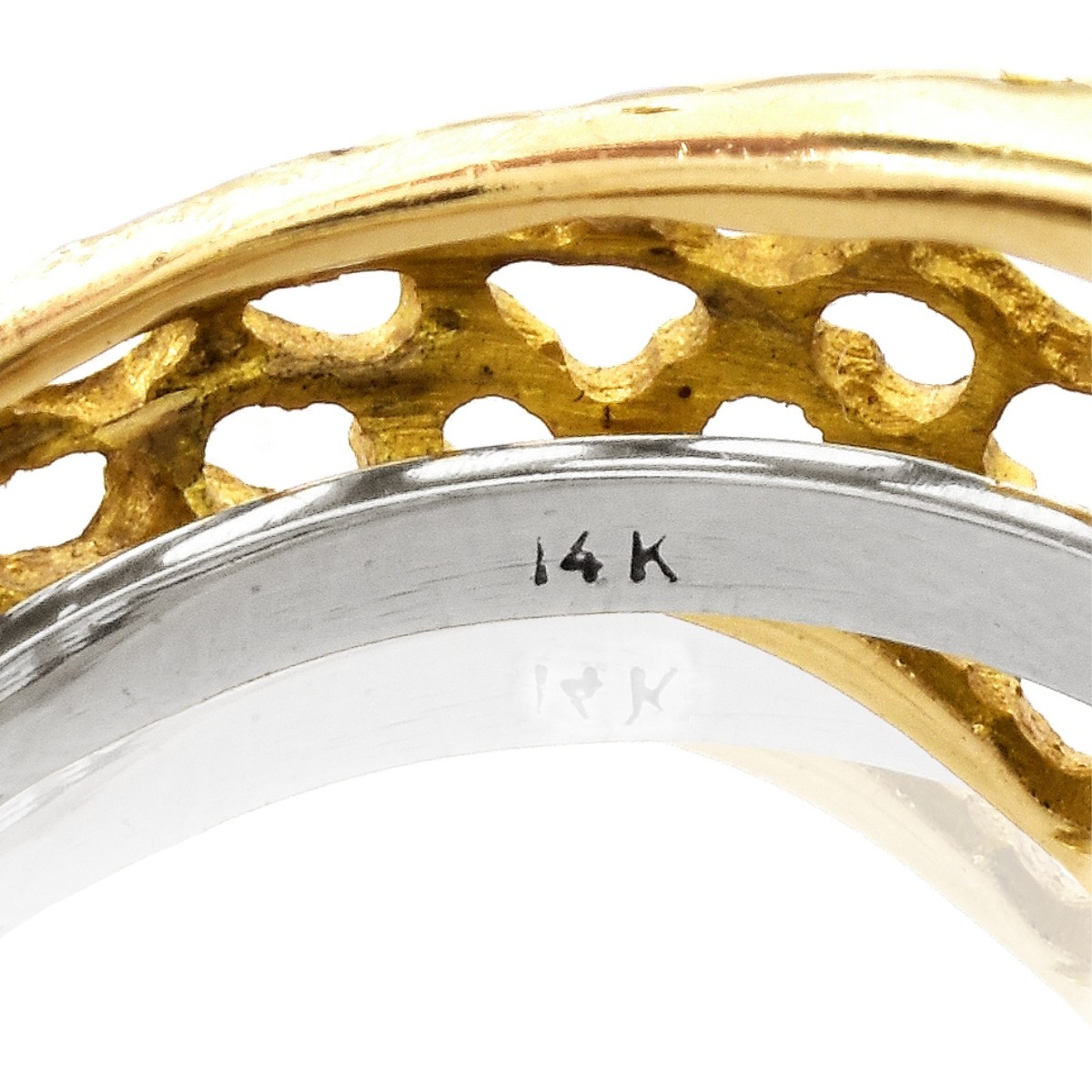 Diamond, Sapphire and 14K Gold Ring