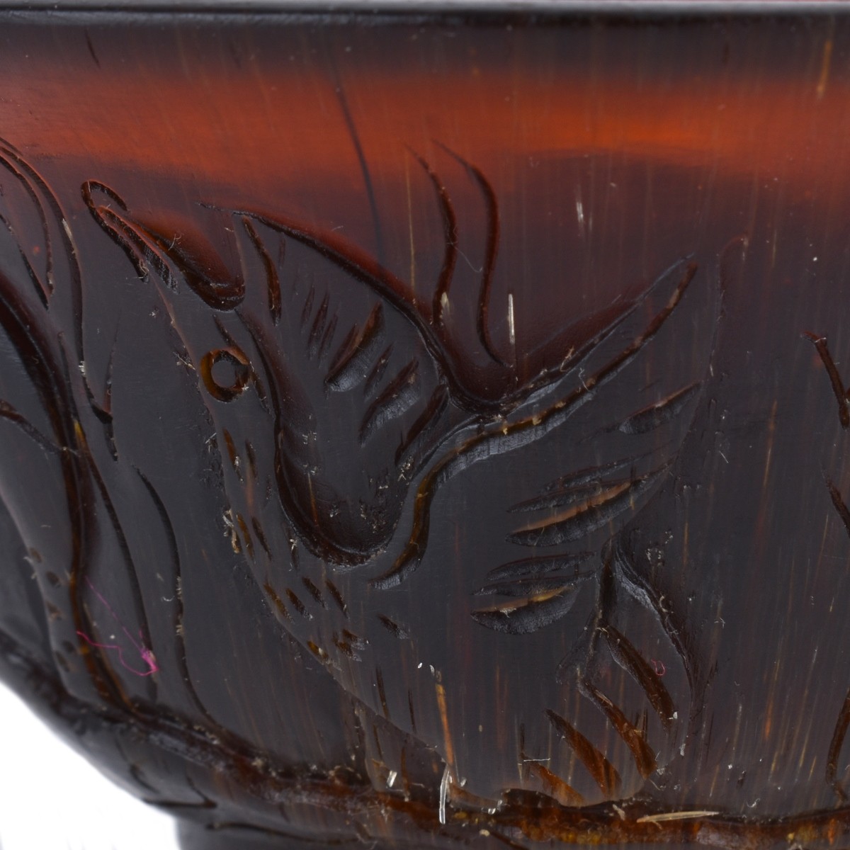 Chinese Carved Resin Horn Style Cup