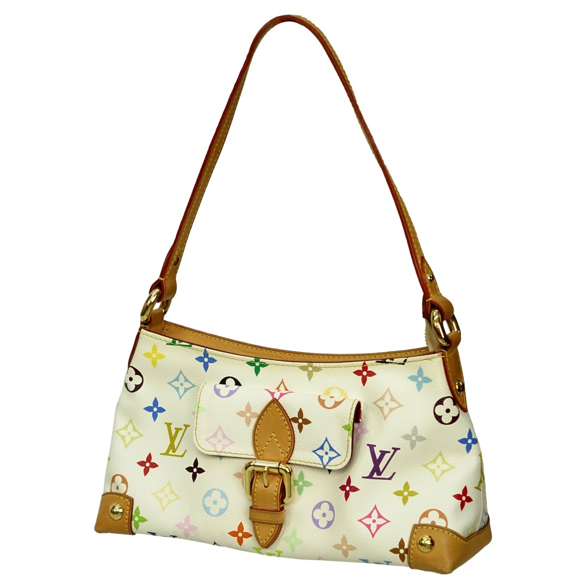 Louis Vuitton White Multicolor Monogram Eliza