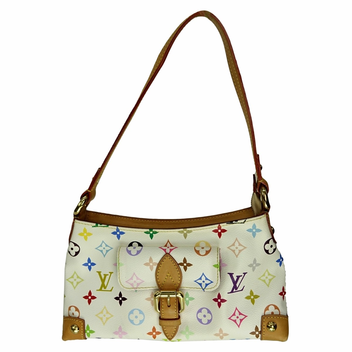 Louis Vuitton White Multicolor Monogram Eliza