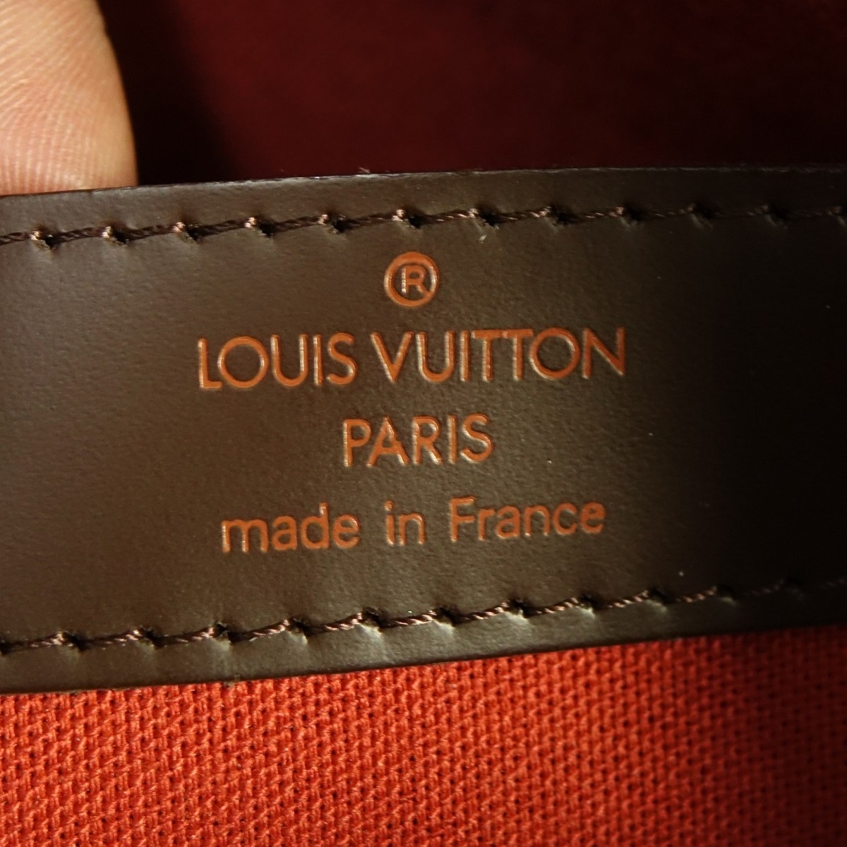 Louis Vuitton Brown Canvas Damier Ebene Naviglio