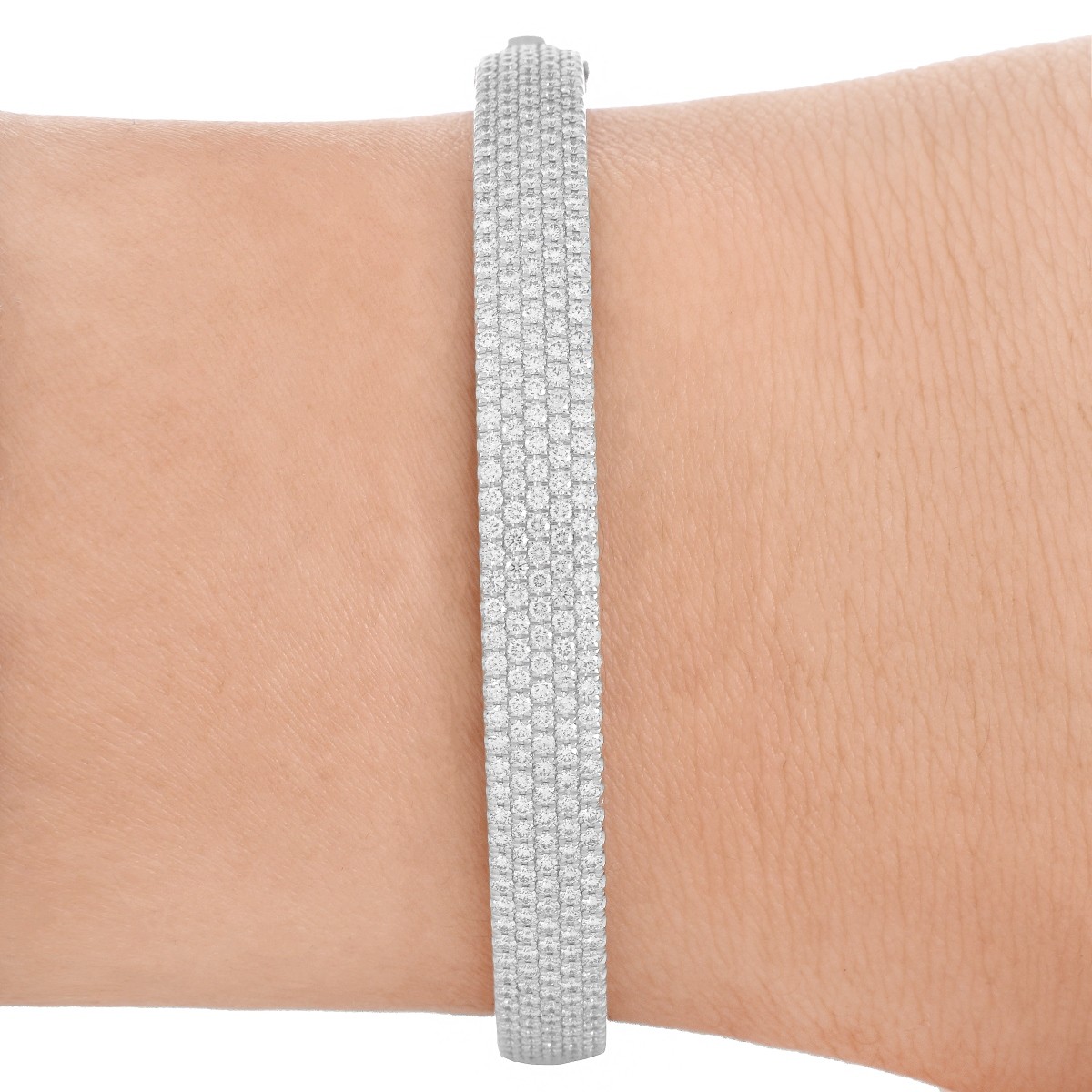 Tiffany & Co Diamond and 18K Gold Bangle