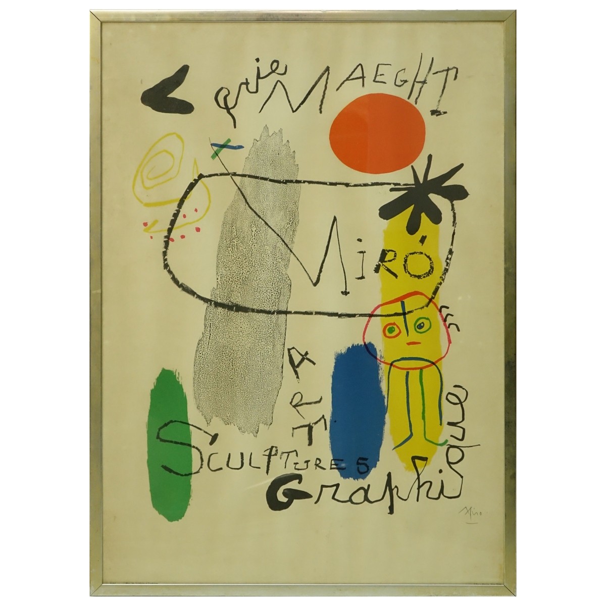 After: Joan Miro Galerie Maeght Poster