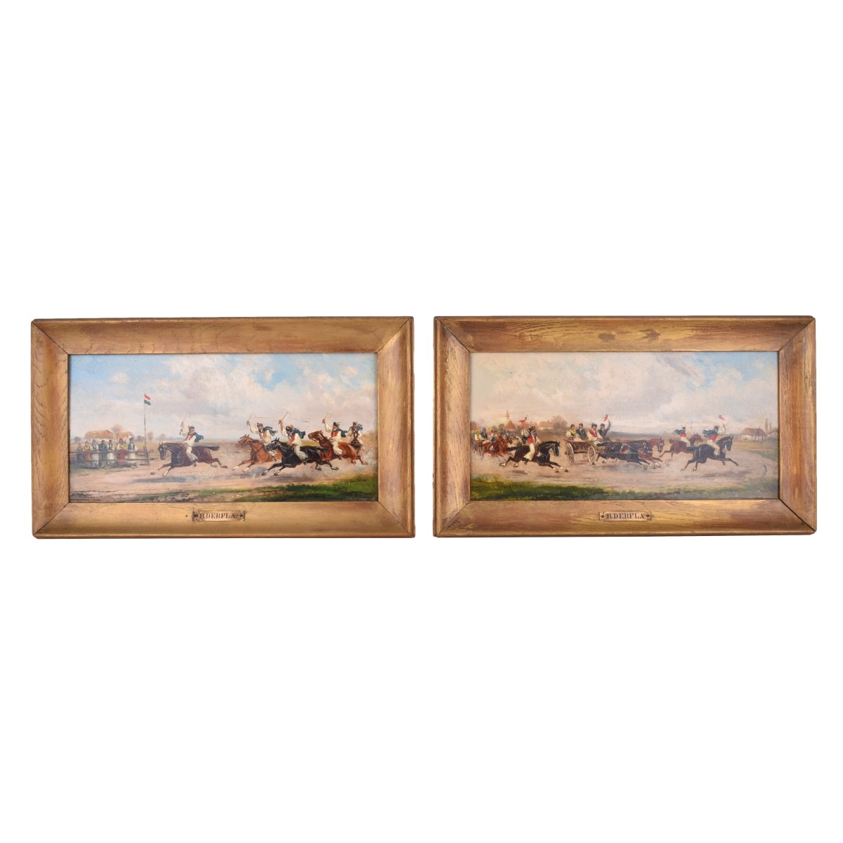 Rudolf Derfla (1838 - 1914) Two Oil on Panels