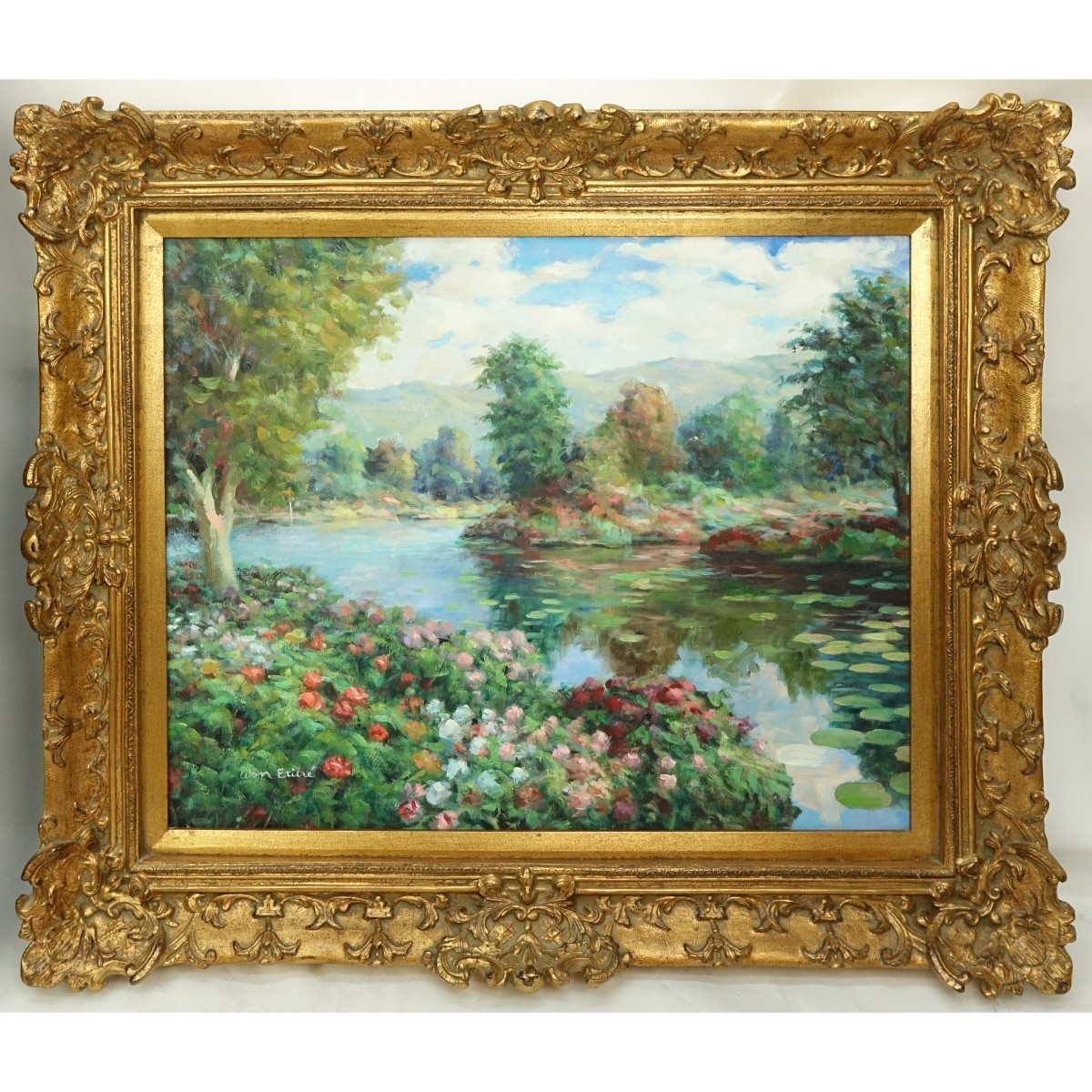 20th C. Oil on Canvas, Landscape Scene, Signed