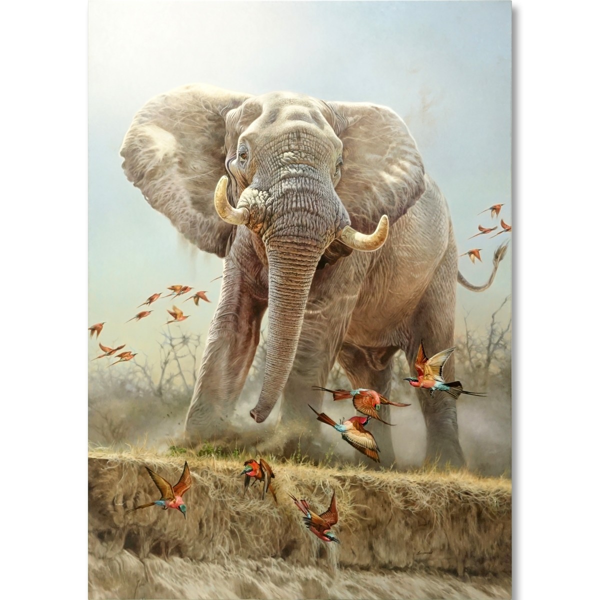 David Langmead (20th C.) Giclee on Canvas