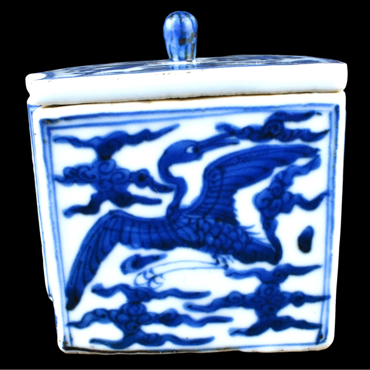 Chinese Blue and White Porcelain Covered Box