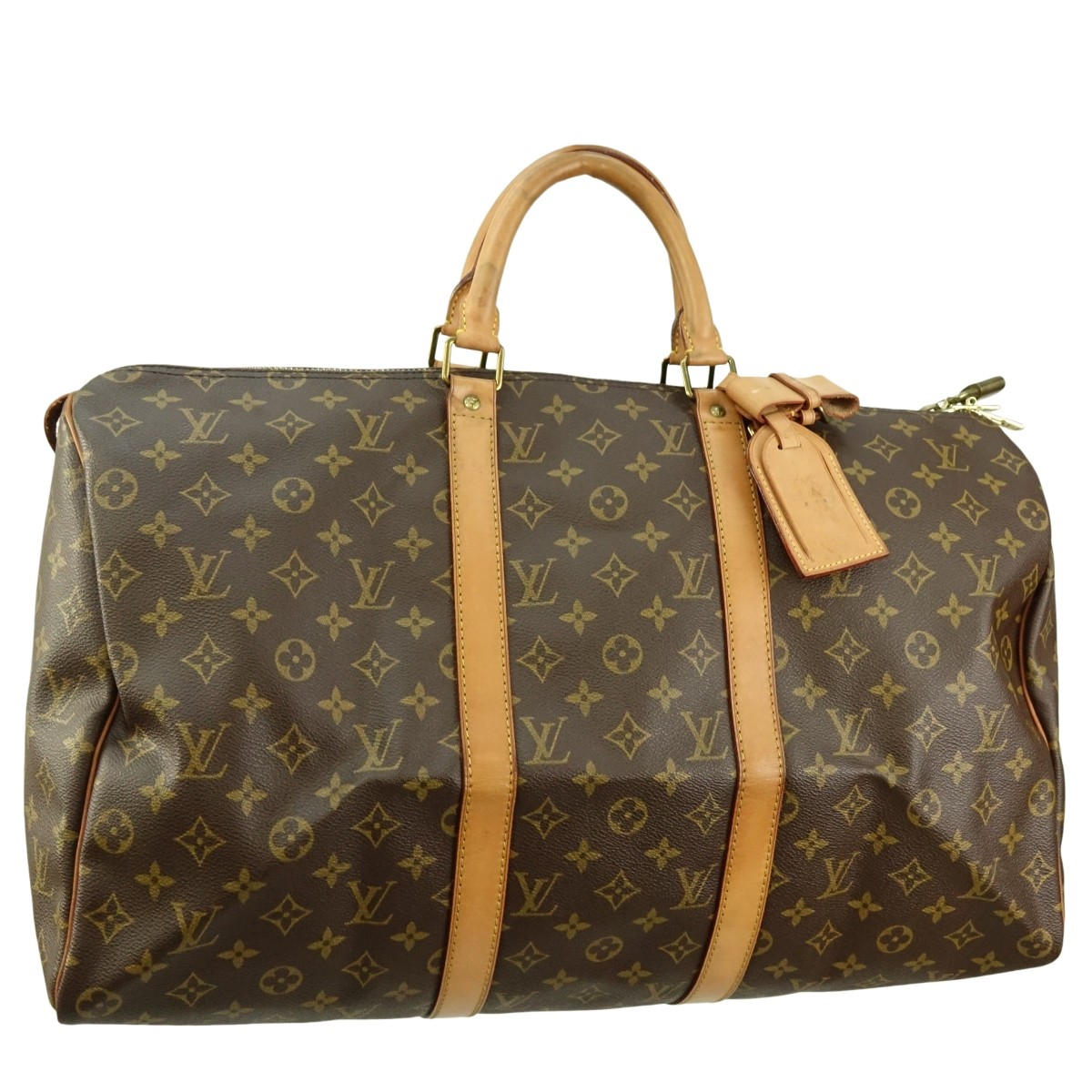 Louis Vuitton Brown Canvas Monogram Keepall 50 Bag