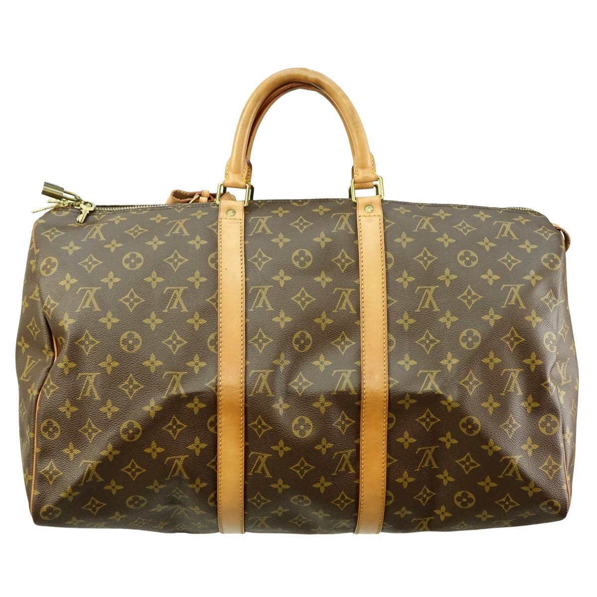 Louis Vuitton Brown Canvas Monogram Keepall 50 Bag