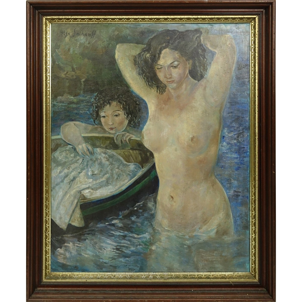 After: Olga Sacharoff, Russian (1889 - 1969) O/C