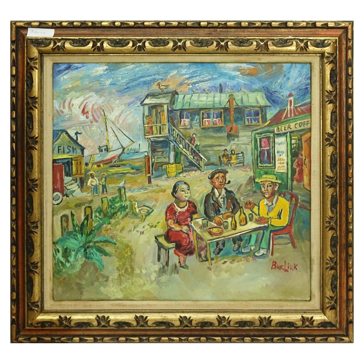 After: David Burliuk (1882 - 1967) Oil on Canvas