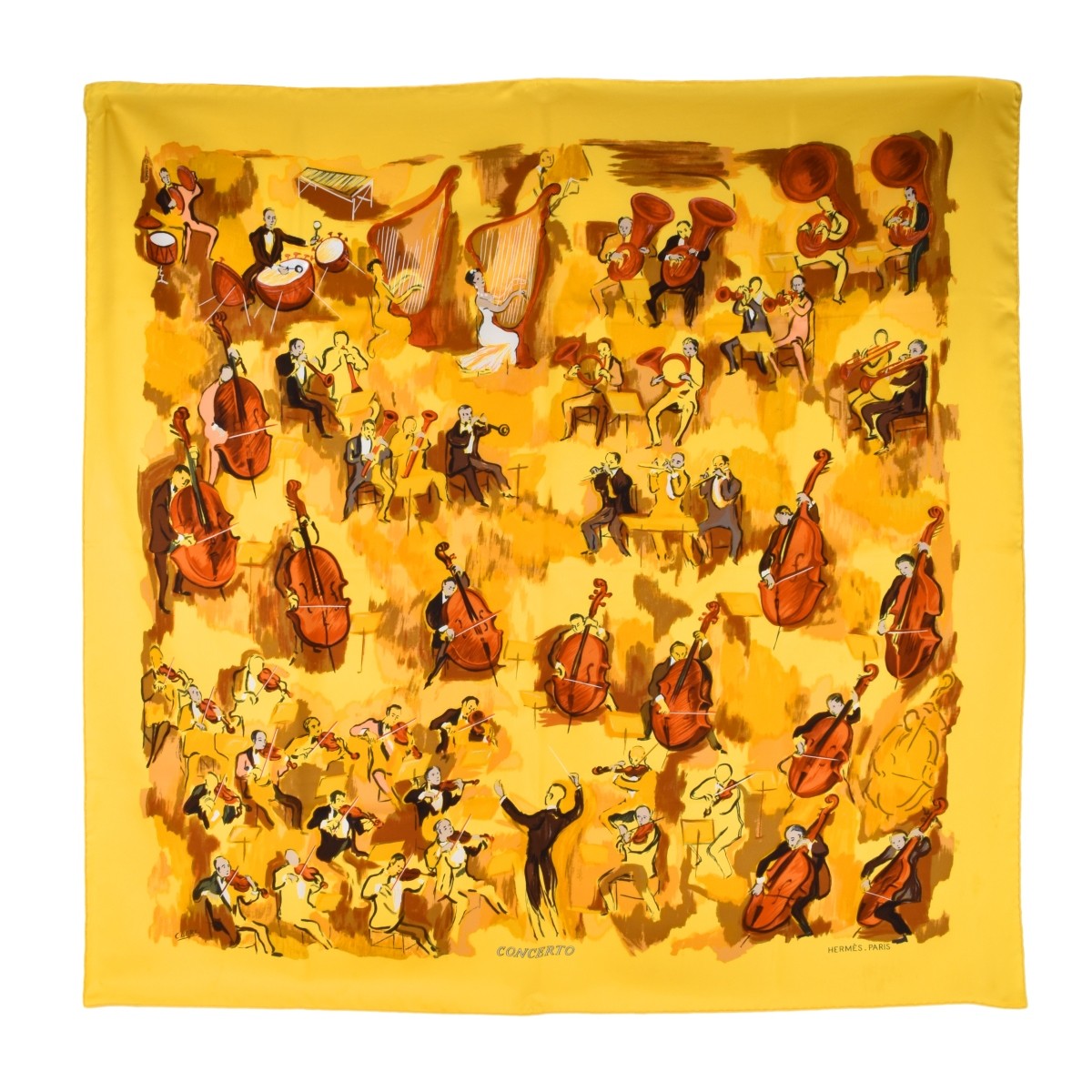 Vintage Hermès Concerto Silk Scarf