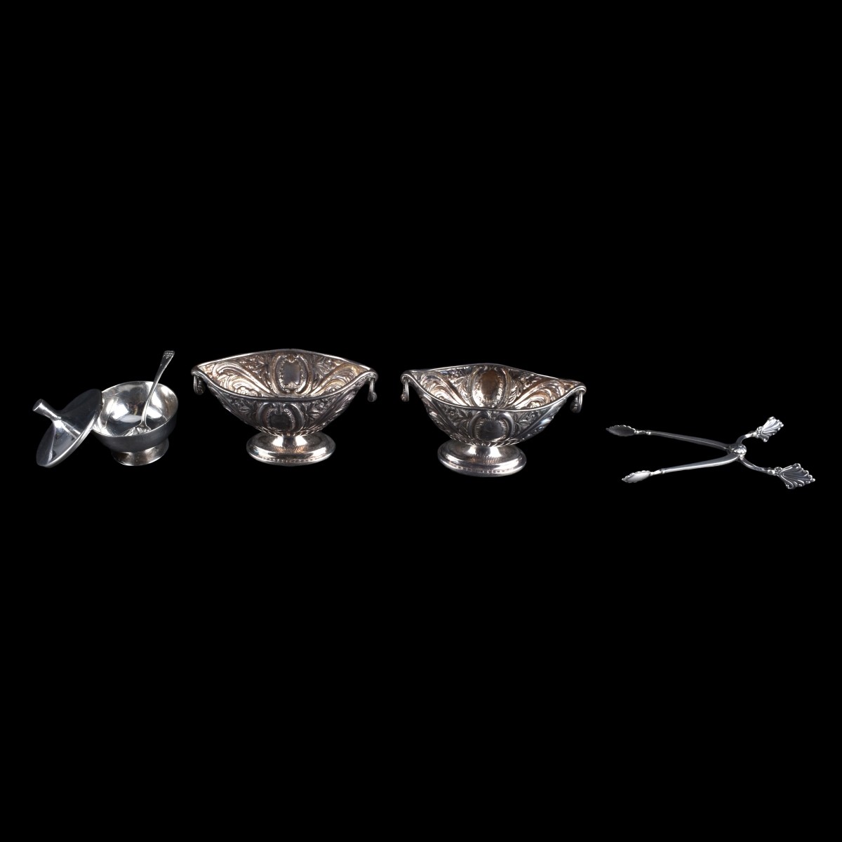 Georg Jensen Acanthus Sugar Nips And 4 Other Items