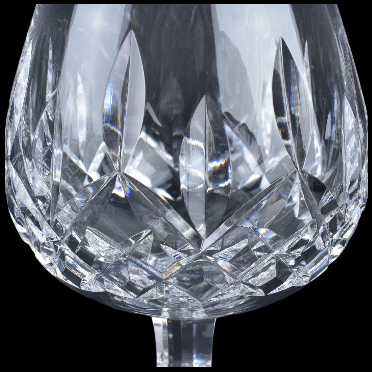 Seven Waterford Crystal "Lismore" Brandy Glasses