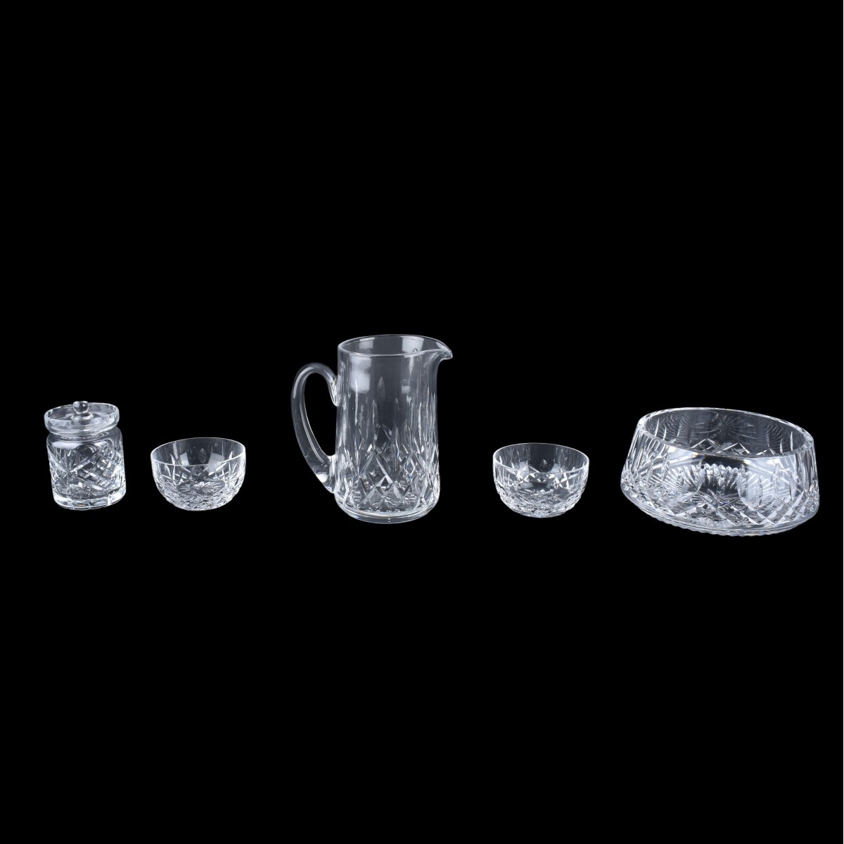 Grouping of Five (5) Waterford Crystal Tableware