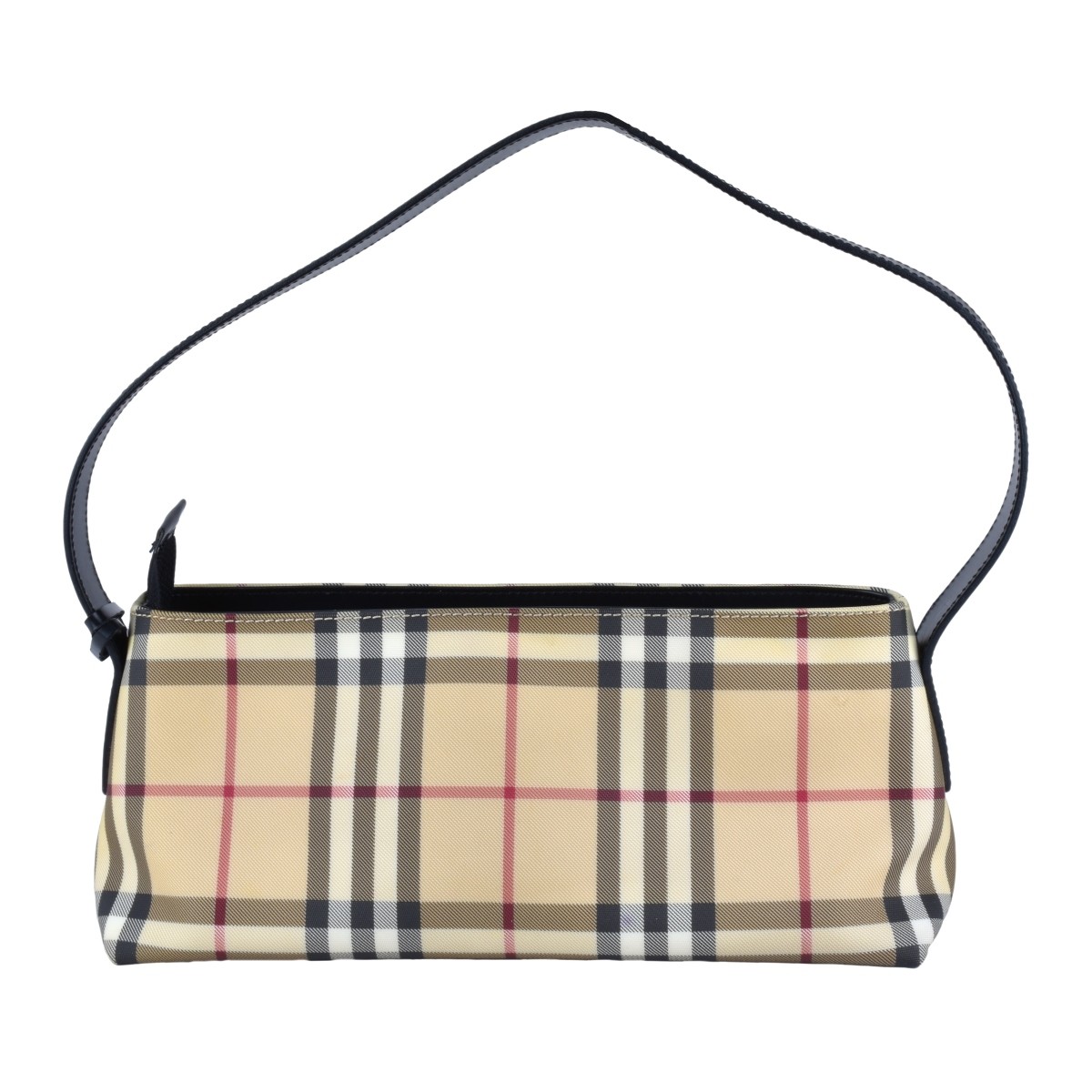 Vintage Burberry Plaid Leather Bag