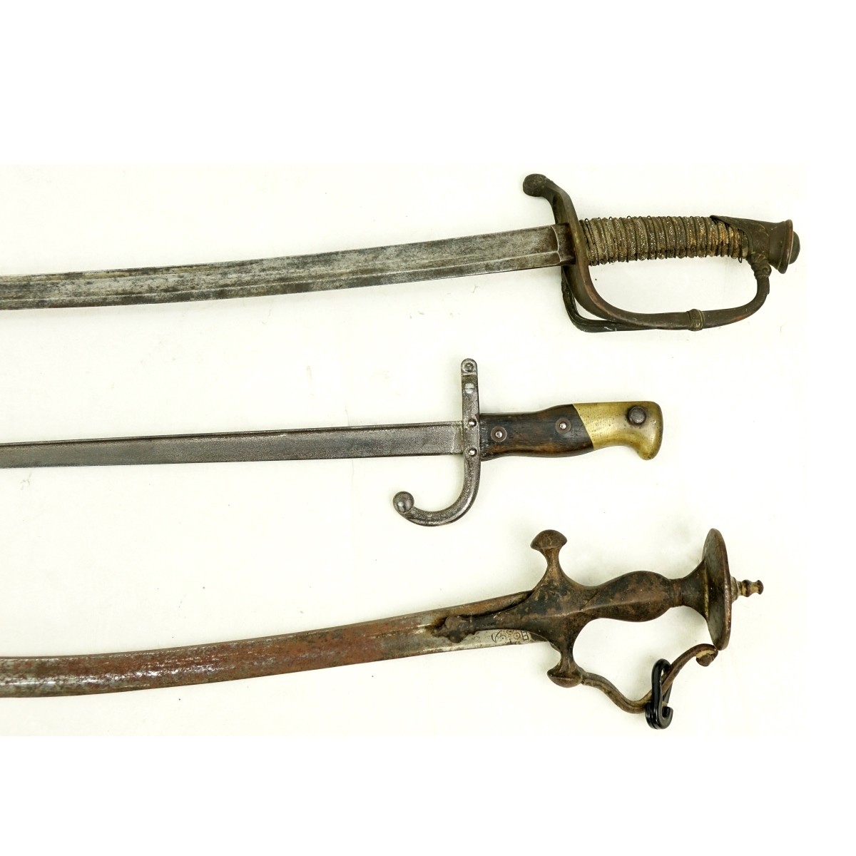 Grouping of Three (3) Antique Military Swords