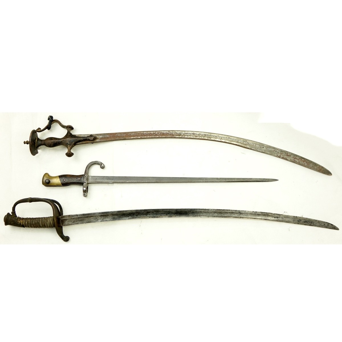Grouping of Three (3) Antique Military Swords