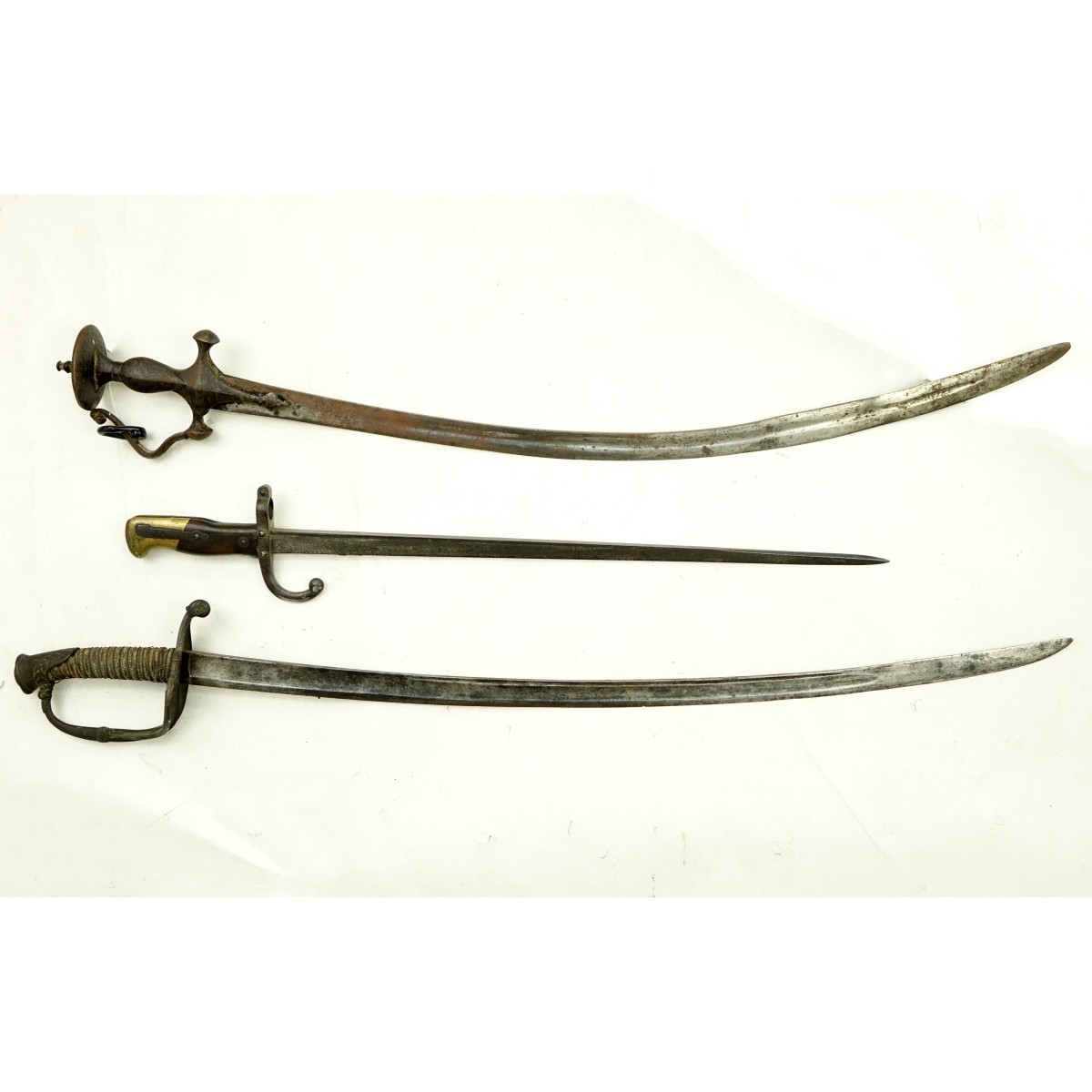 Grouping of Three (3) Antique Military Swords