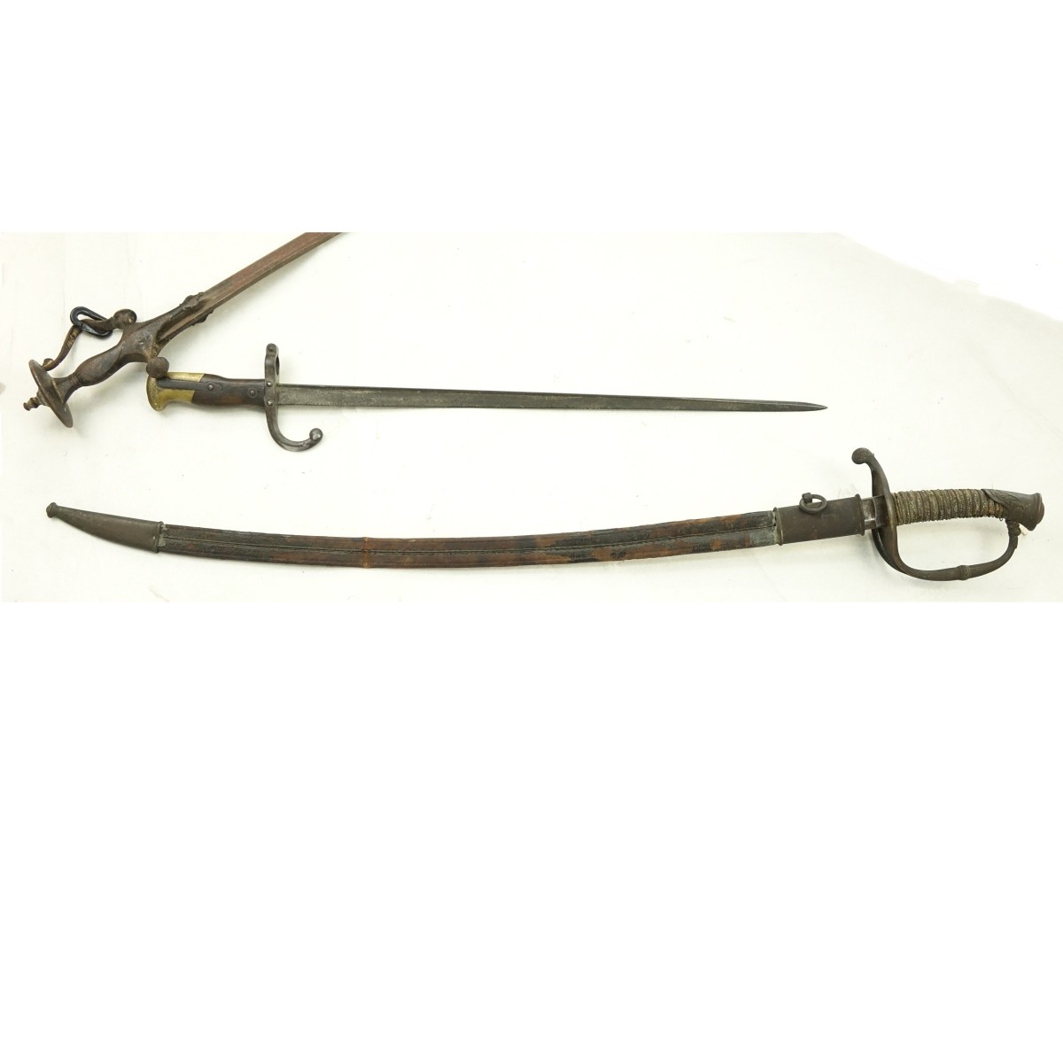 Grouping of Three (3) Antique Military Swords