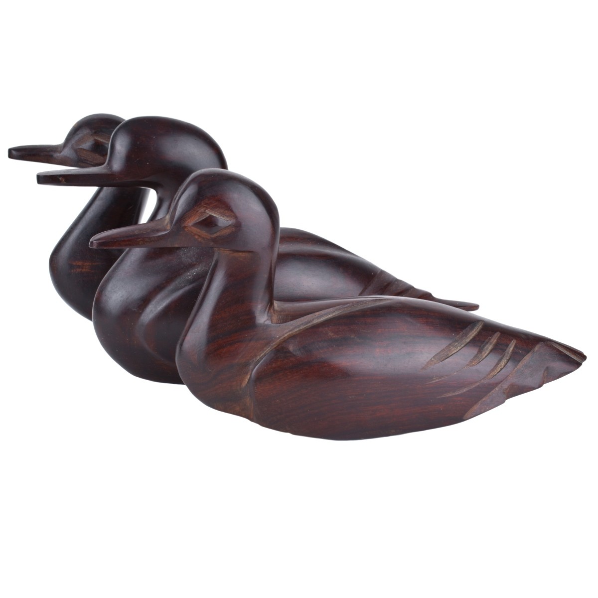 Grouping of Five (5) Carved Duck Decoys
