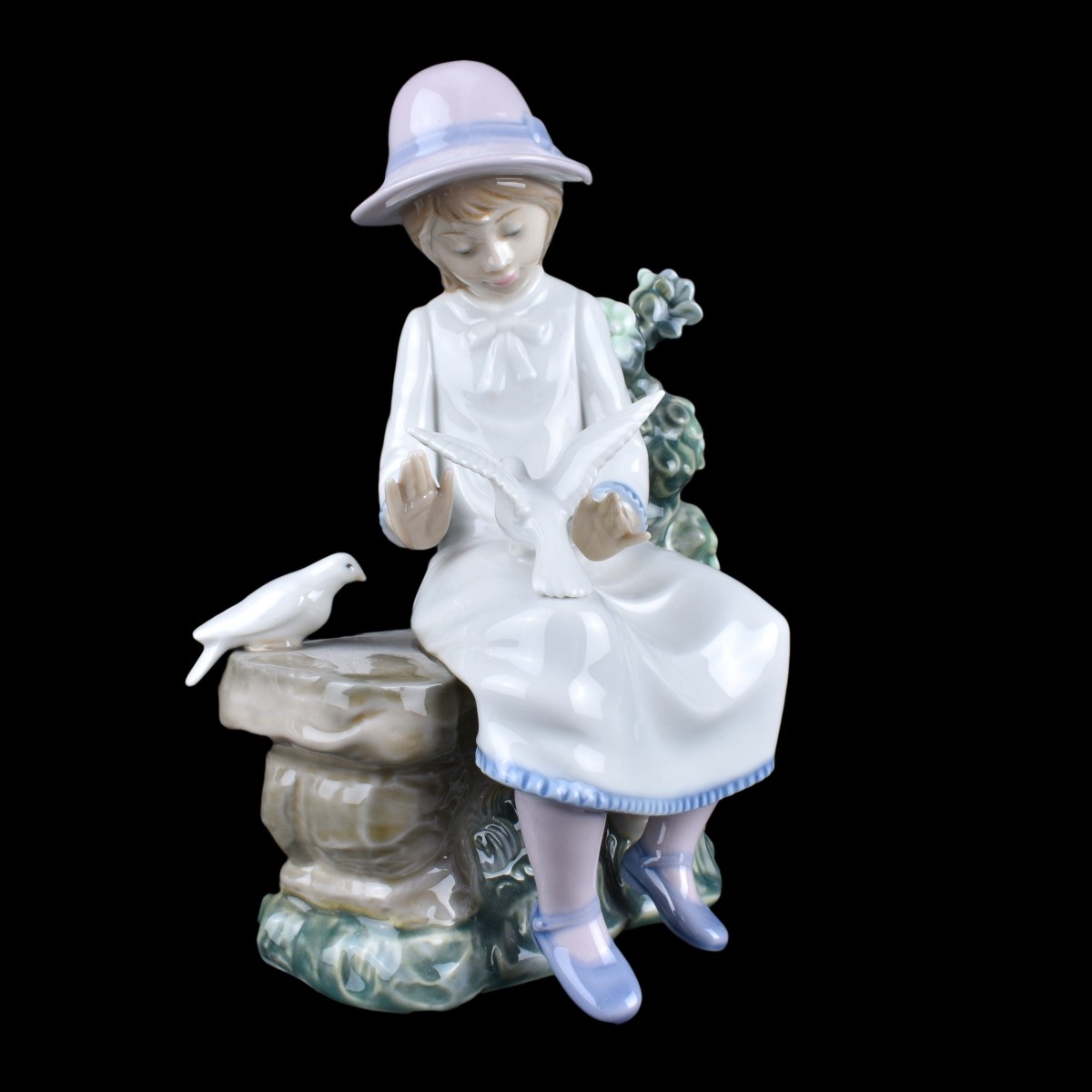 Three (3) Lladro Glazed Porcelain Figurines