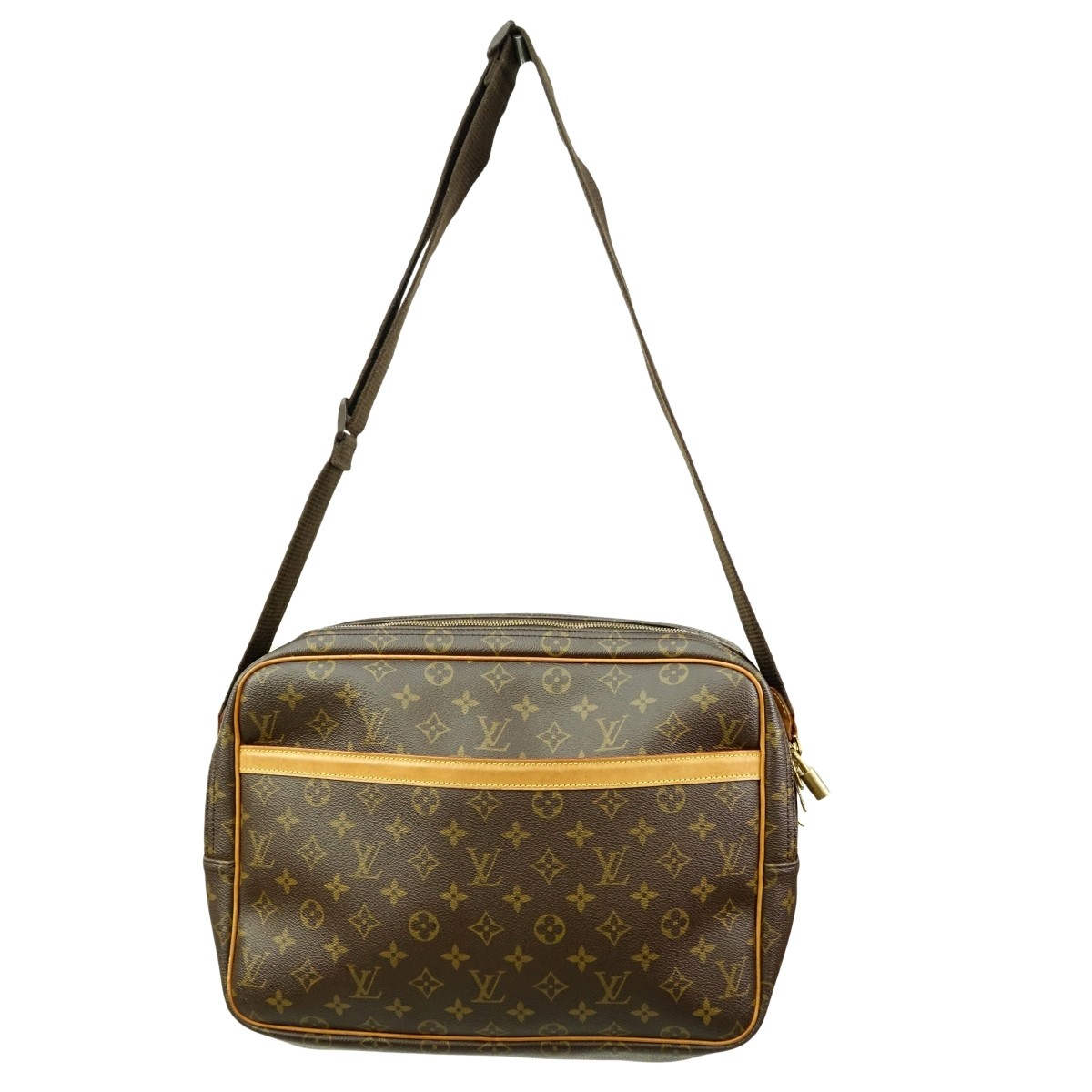 Louis Vuitton Brown Monogram Reporter GM Satchel