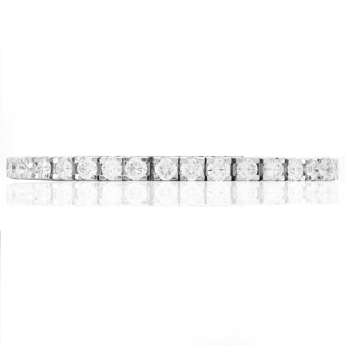 8.5-9.0ct. Diamond and 14K Gold Line Bracelet