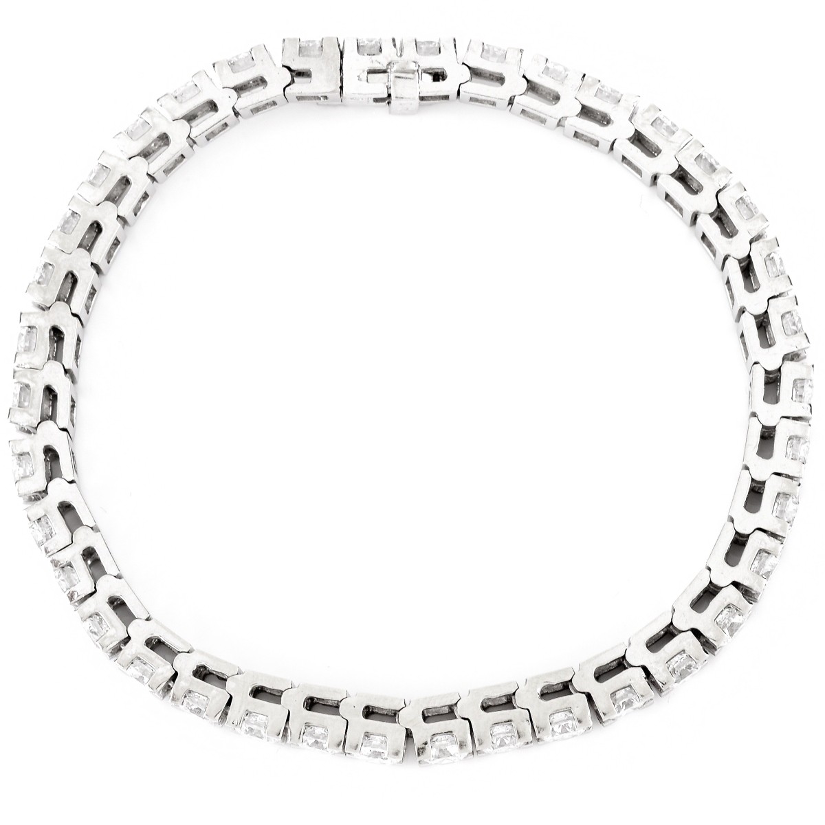 8.5-9.0ct. Diamond and 14K Gold Line Bracelet