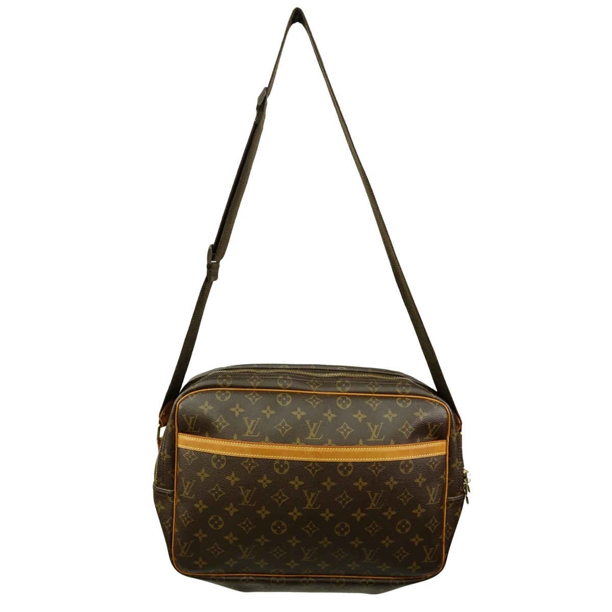 Louis Vuitton Brown Monogram Reporter GM Satchel