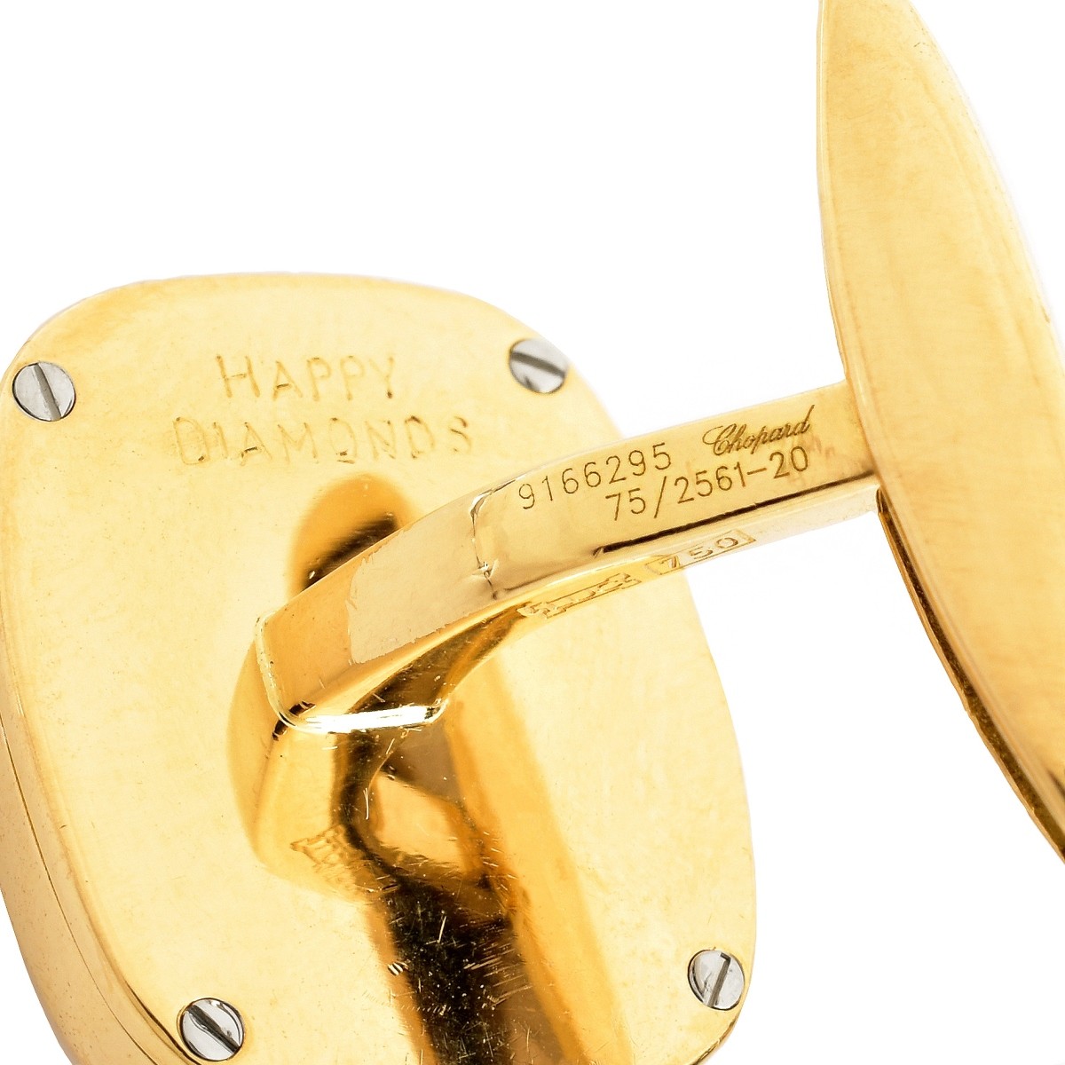 Chopard Happy Diamond and 18K Gold Cufflinks