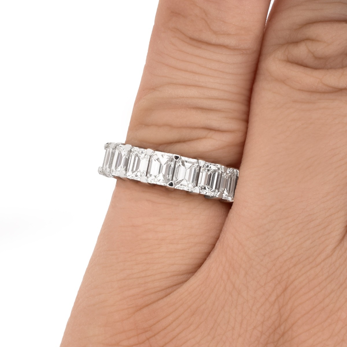 7.0 Carat Diamond and Platinum Eternity Band