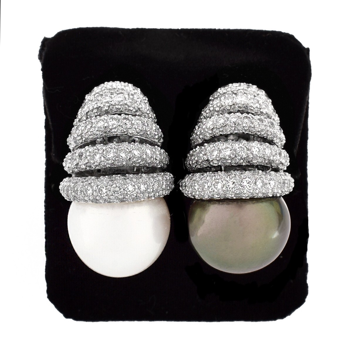 South Sea Pearland Diamond Earrings