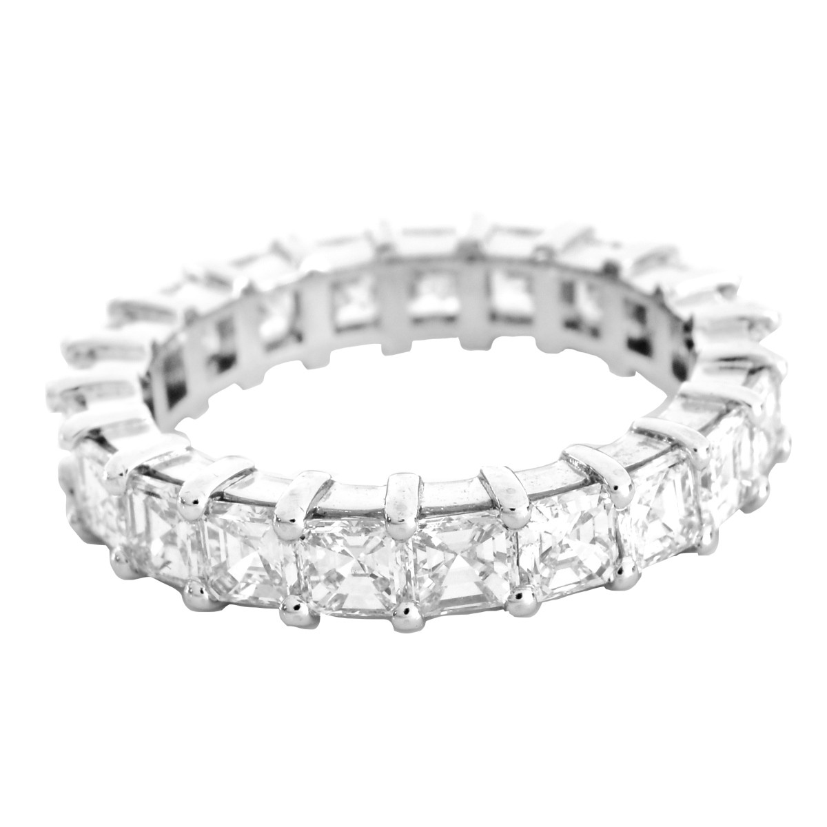 Asher Cut Diamond and Platinum Eternity Band