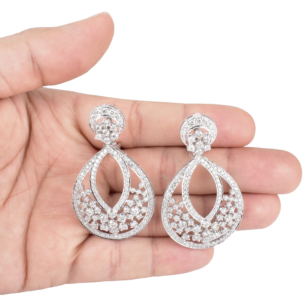Van Cleef & Arpels style Diamond Earrings