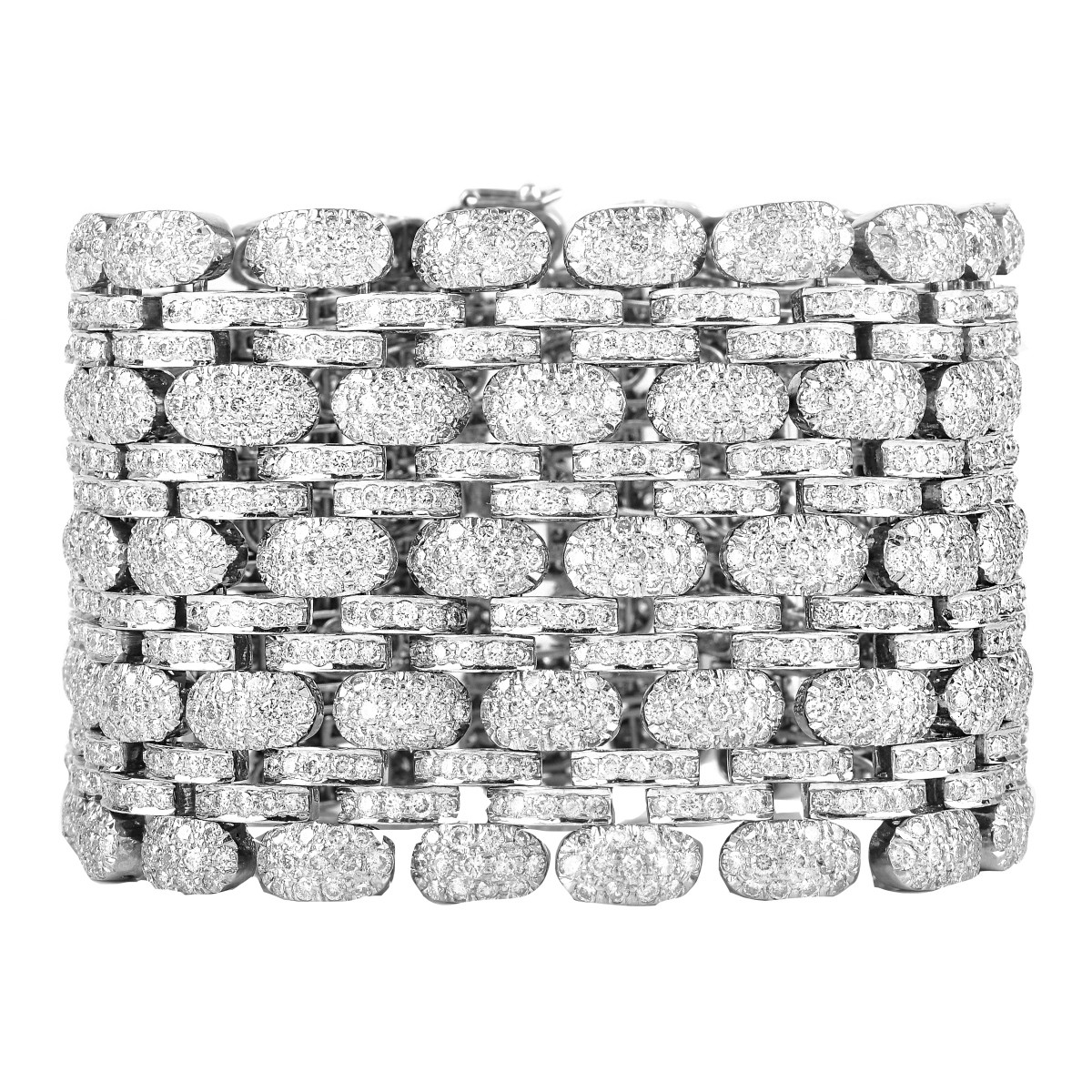 33.0ct Diamond and 18K Gold Bracelet