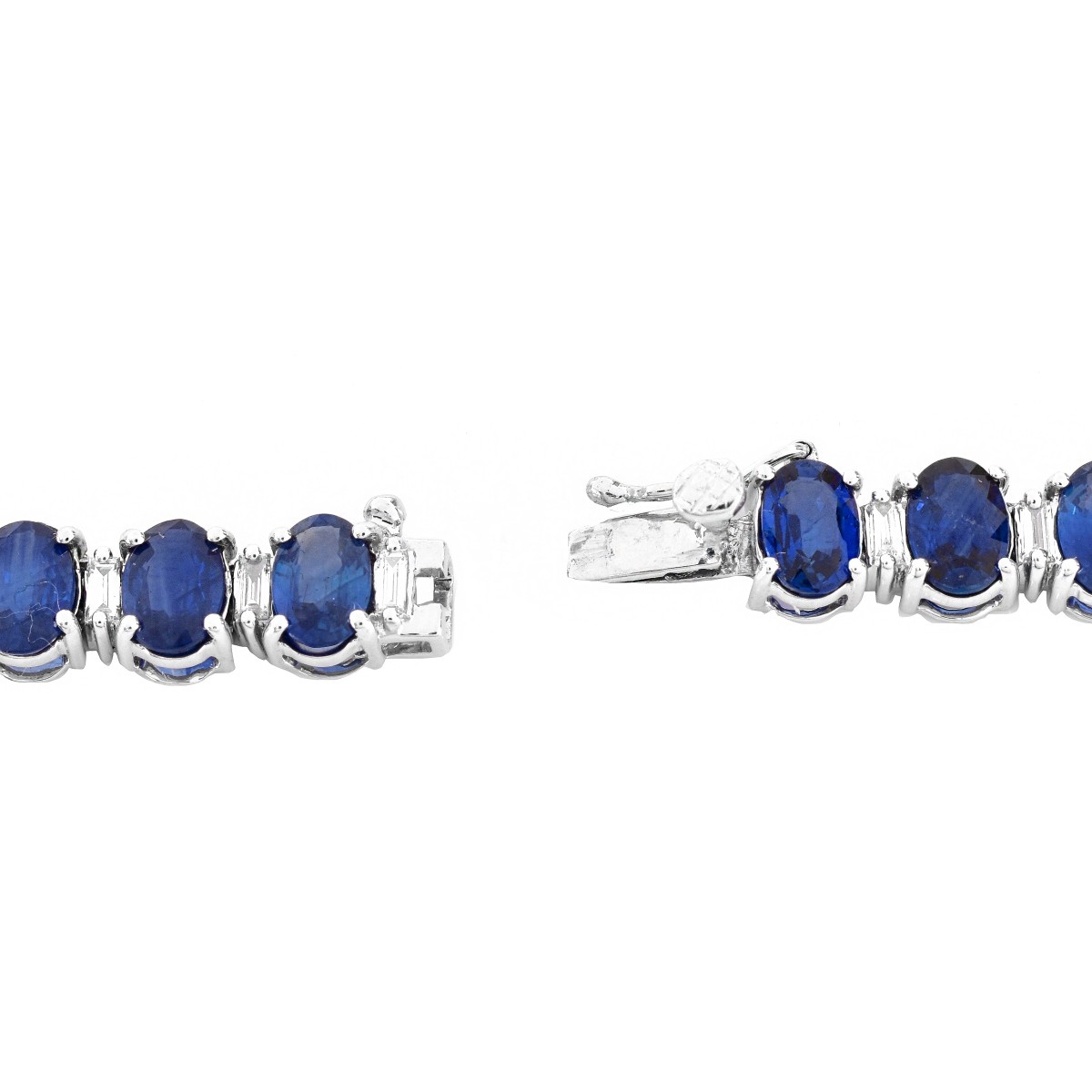 50.0ct Sapphire, Diamond and 18K Gold Necklace