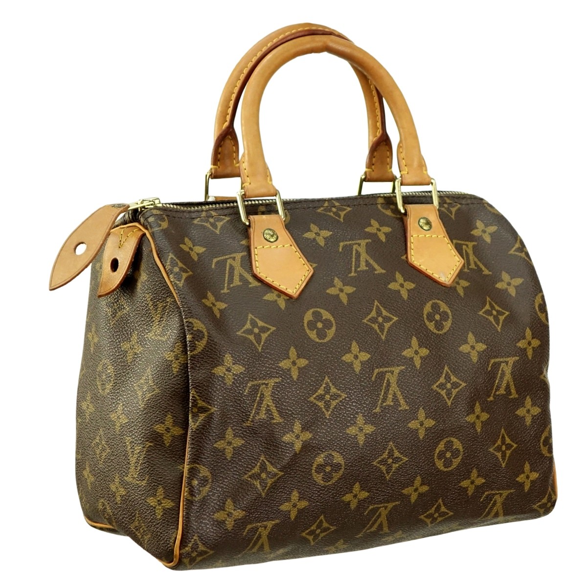 Louis Vuitton Brown Canvas Monogram Speedy 25 Bag