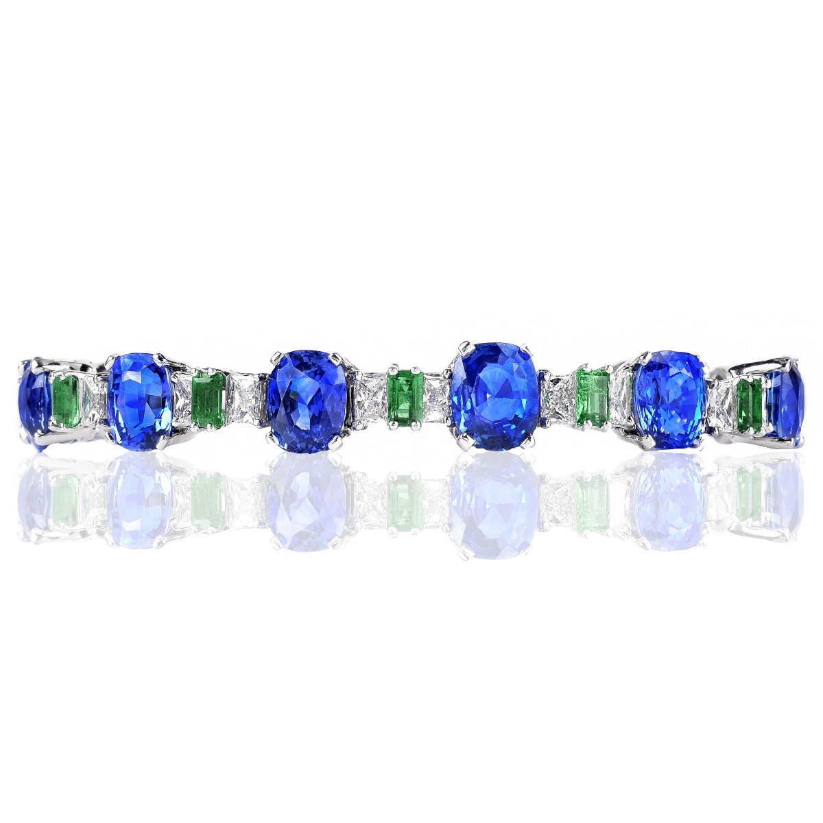 Cartier Sapphire, Emerald and Diamond Bracelet