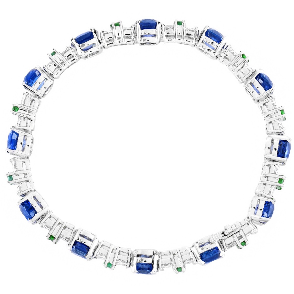 Cartier Sapphire, Emerald and Diamond Bracelet