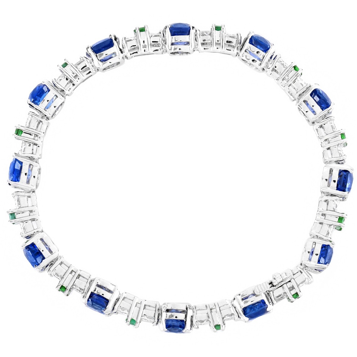 Cartier Sapphire, Emerald and Diamond Bracelet