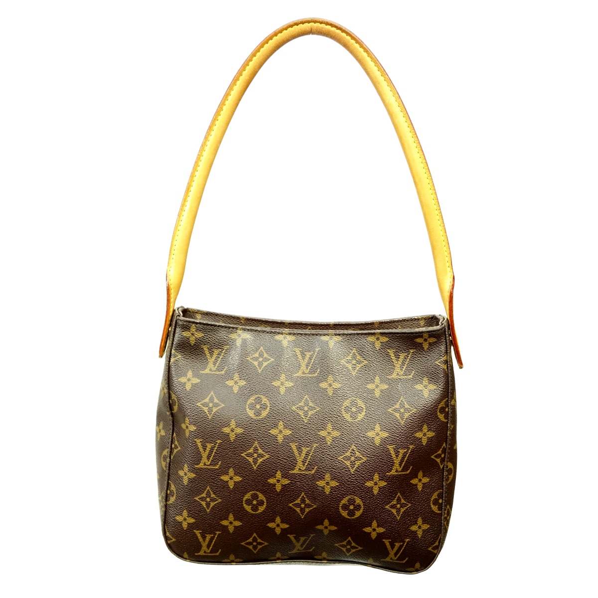 Cozy brown Wellsoft fabric with LV inspired Monogram print