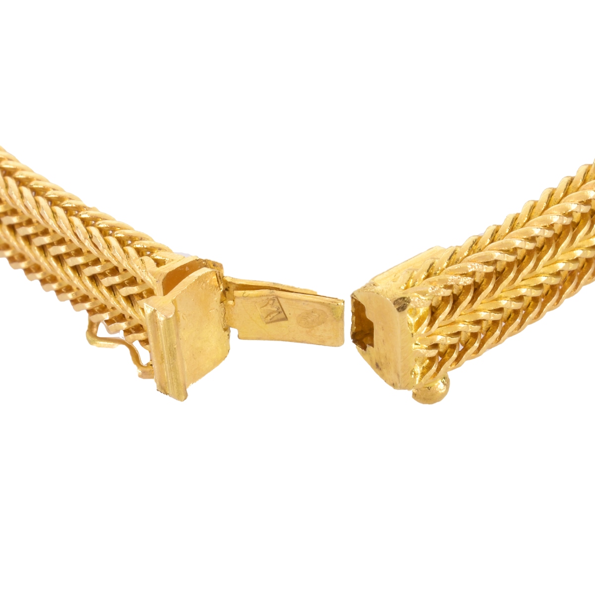 18K Gold and Turquoise Bracelet