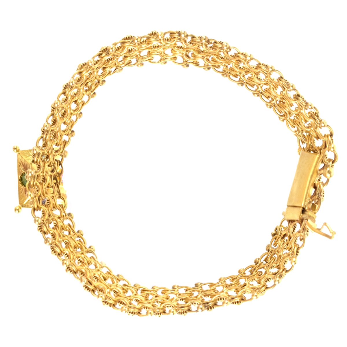 14K Gold Charm Bracelet