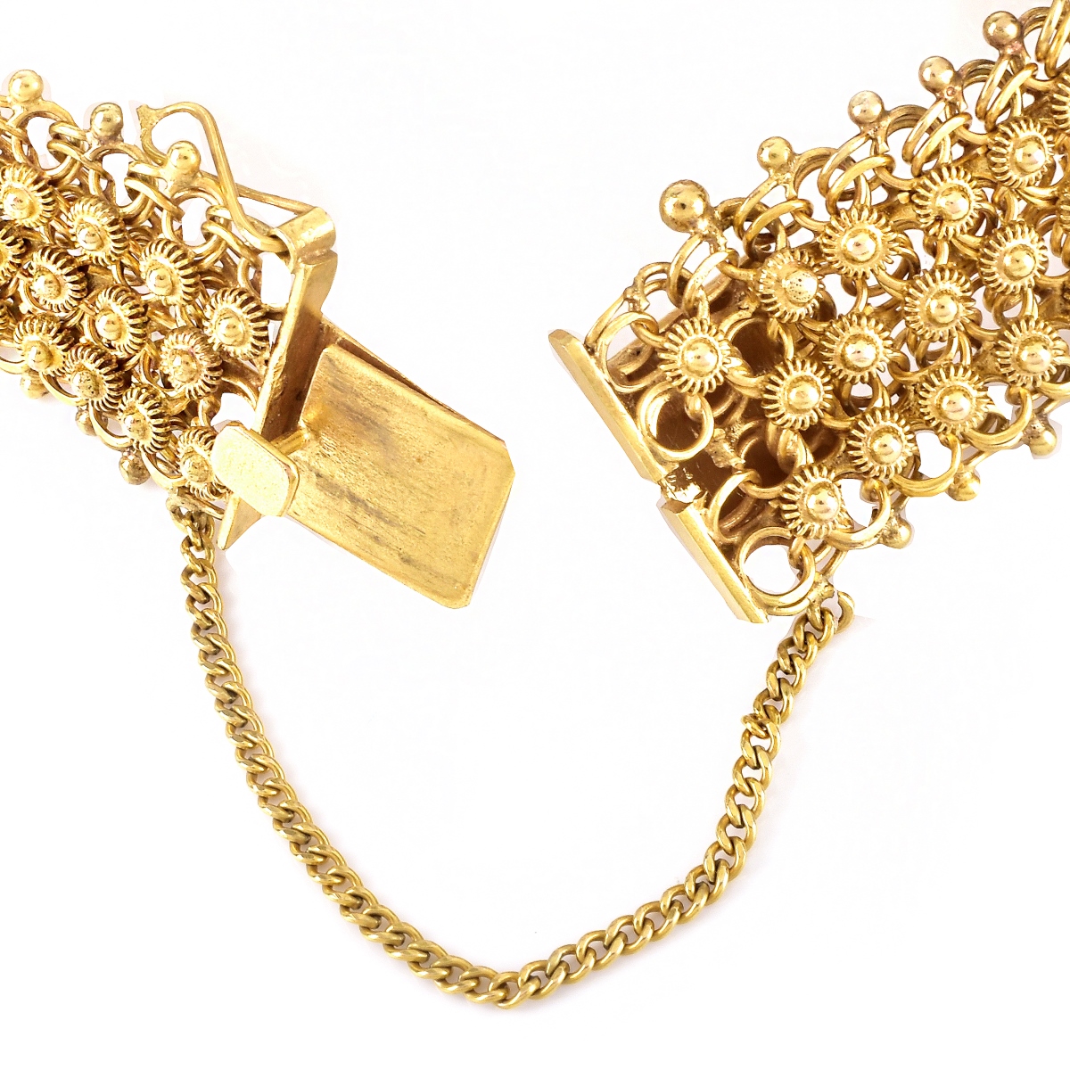 14K Gold Charm Bracelet