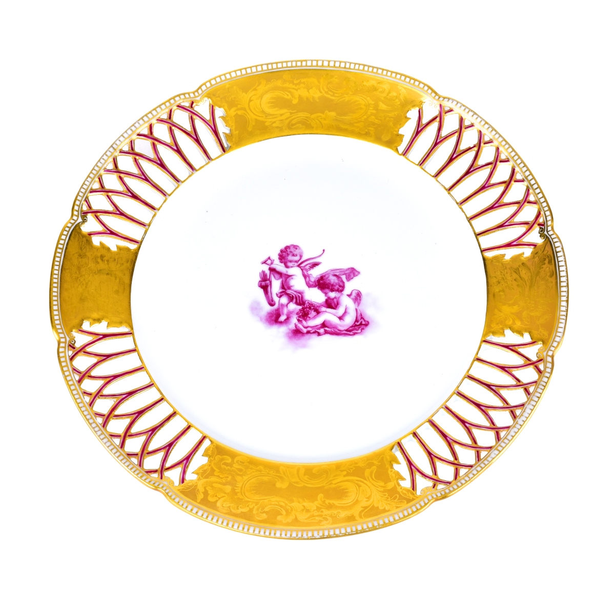 A Russian Purple Service Style Plate