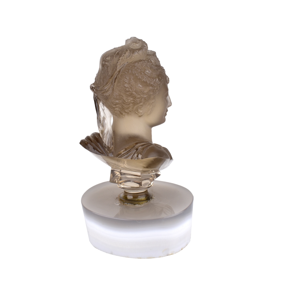 18th Century Style Continental Smoky Quartz Bust